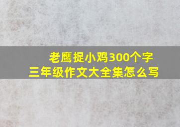 老鹰捉小鸡300个字三年级作文大全集怎么写