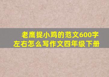 老鹰捉小鸡的范文600字左右怎么写作文四年级下册