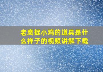 老鹰捉小鸡的道具是什么样子的视频讲解下载