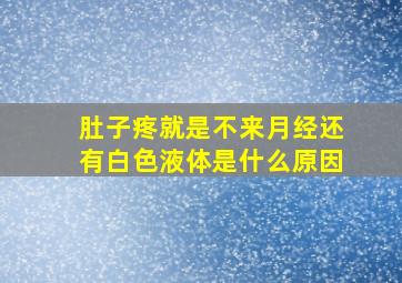 肚子疼就是不来月经还有白色液体是什么原因