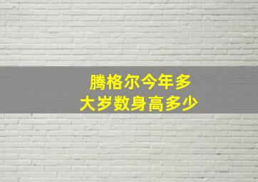 腾格尔今年多大岁数身高多少