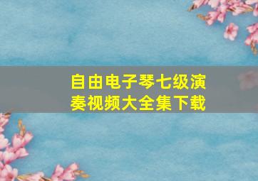 自由电子琴七级演奏视频大全集下载