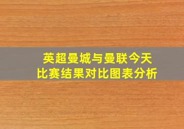 英超曼城与曼联今天比赛结果对比图表分析