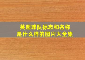 英超球队标志和名称是什么样的图片大全集