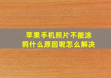 苹果手机照片不能涂鸦什么原因呢怎么解决