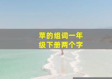 苹的组词一年级下册两个字