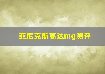 菲尼克斯高达mg测评