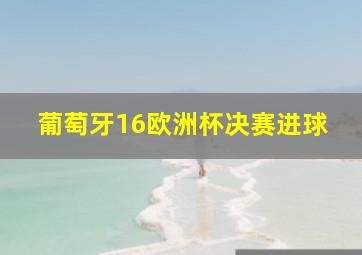 葡萄牙16欧洲杯决赛进球