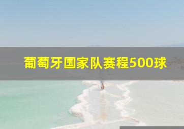 葡萄牙国家队赛程500球