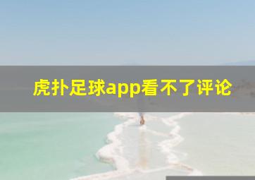 虎扑足球app看不了评论