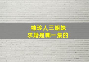 袖珍人三姐妹求婚是哪一集的