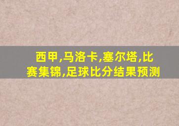 西甲,马洛卡,塞尔塔,比赛集锦,足球比分结果预测