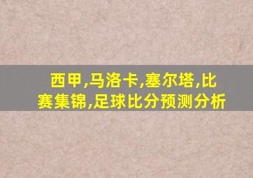 西甲,马洛卡,塞尔塔,比赛集锦,足球比分预测分析