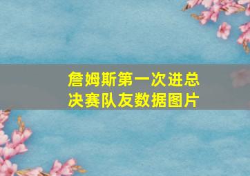 詹姆斯第一次进总决赛队友数据图片