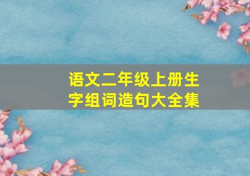 语文二年级上册生字组词造句大全集