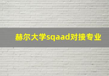 赫尔大学sqaad对接专业