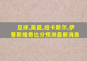 足球,英超,纽卡斯尔,伊普斯维奇比分预测最新消息