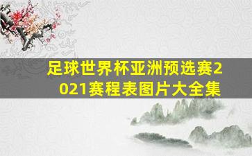 足球世界杯亚洲预选赛2021赛程表图片大全集