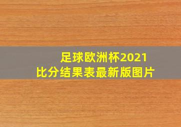 足球欧洲杯2021比分结果表最新版图片