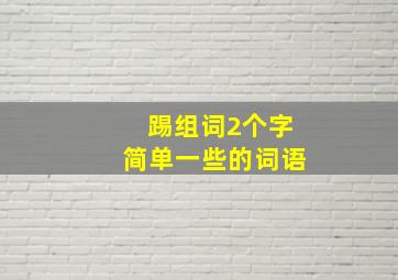 踢组词2个字简单一些的词语