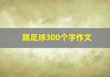 踢足球300个字作文