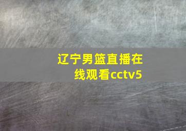 辽宁男篮直播在线观看cctv5