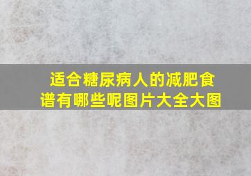 适合糖尿病人的减肥食谱有哪些呢图片大全大图