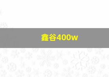 鑫谷400w