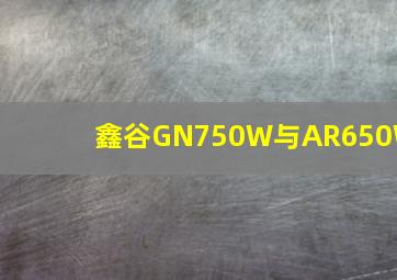 鑫谷GN750W与AR650W