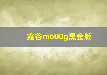 鑫谷m600g黑金版