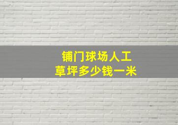 铺门球场人工草坪多少钱一米