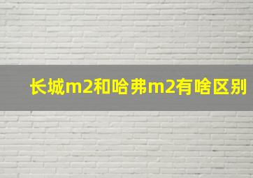 长城m2和哈弗m2有啥区别