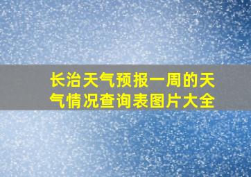 长治天气预报一周的天气情况查询表图片大全