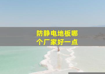 防静电地板哪个厂家好一点