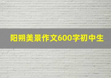 阳朔美景作文600字初中生