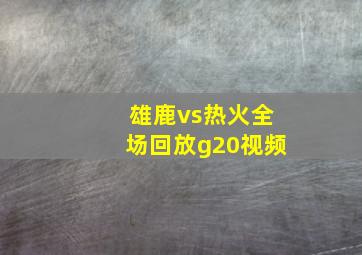 雄鹿vs热火全场回放g20视频