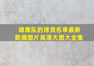 雄鹿队的球员名单最新数据图片高清大图大全集