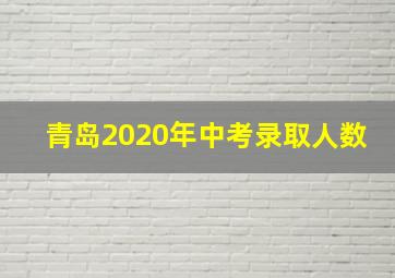 青岛2020年中考录取人数