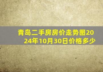 青岛二手房房价走势图2024年10月30日价格多少