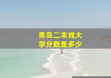 青岛二本线大学分数是多少