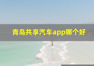 青岛共享汽车app哪个好