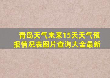 青岛天气未来15天天气预报情况表图片查询大全最新