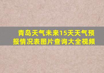 青岛天气未来15天天气预报情况表图片查询大全视频