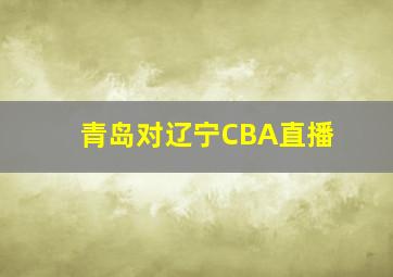 青岛对辽宁CBA直播