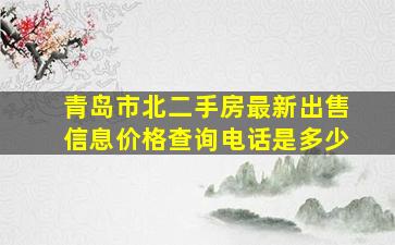 青岛市北二手房最新出售信息价格查询电话是多少