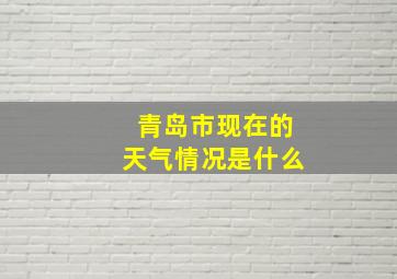 青岛市现在的天气情况是什么