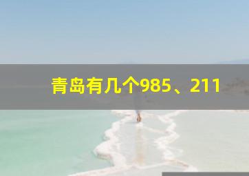 青岛有几个985、211