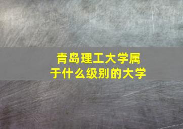 青岛理工大学属于什么级别的大学