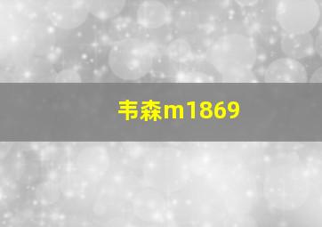 韦森m1869