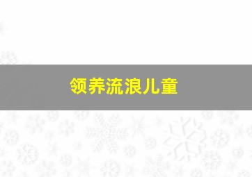 领养流浪儿童